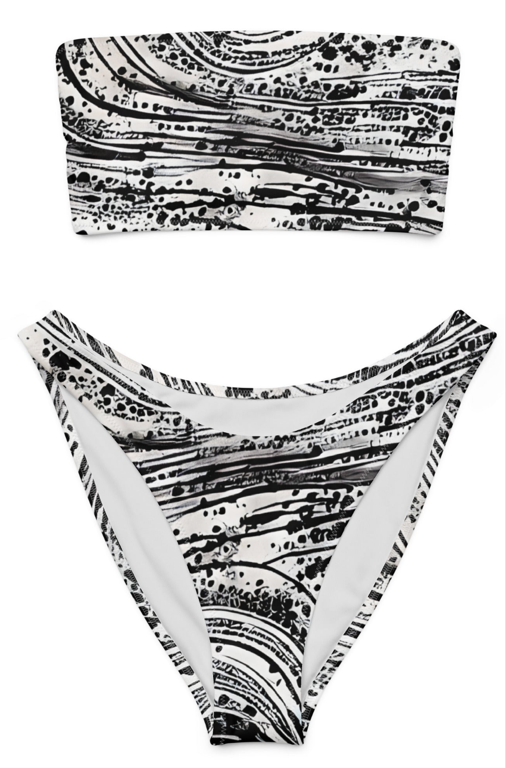 Recycled bandeau bikini