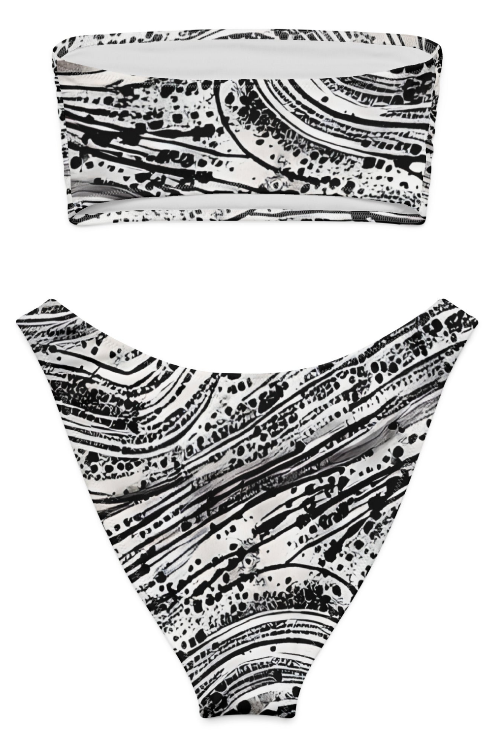 Recycled bandeau bikini