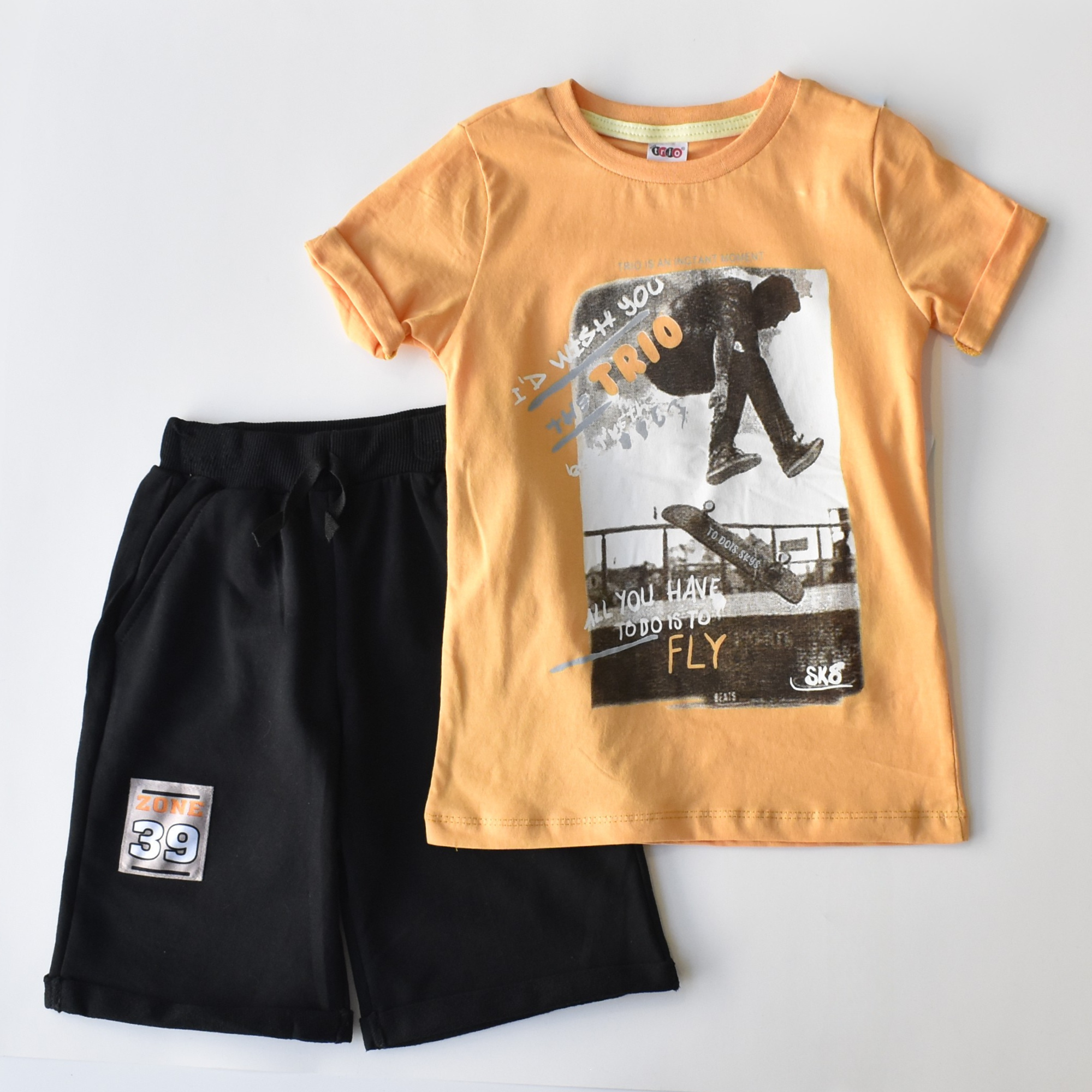Skater Boy Casual Short Set-0