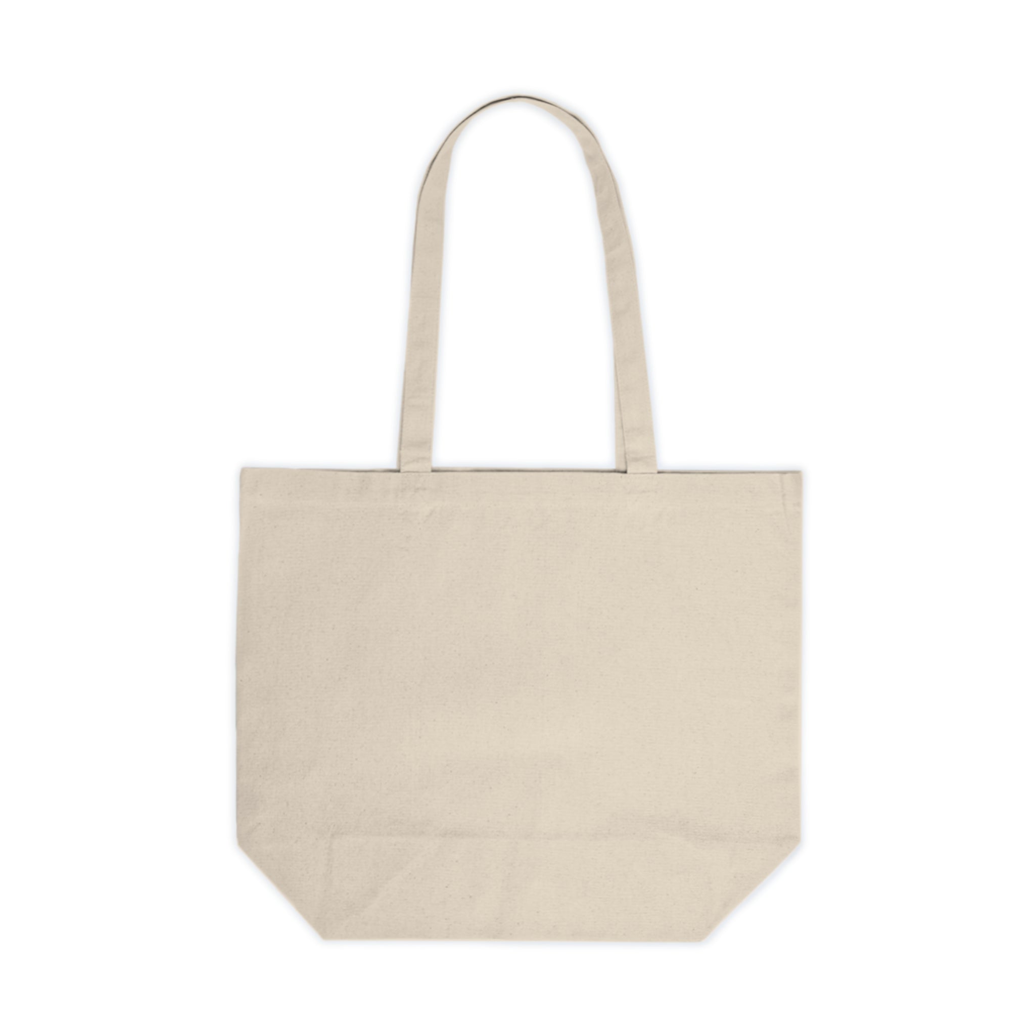 Beige tote bag on a white background