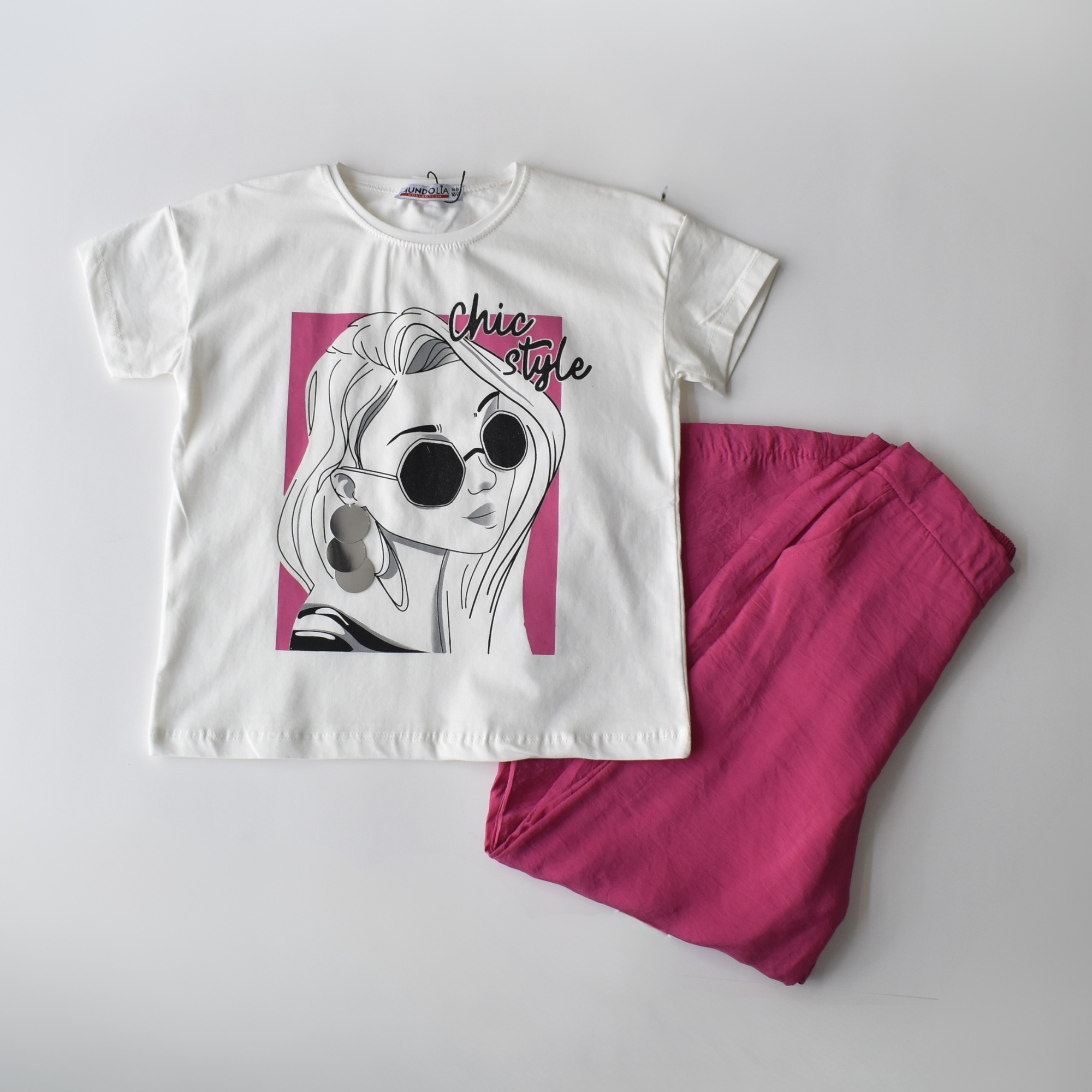 Sunglass Style Girls Casual Set-1