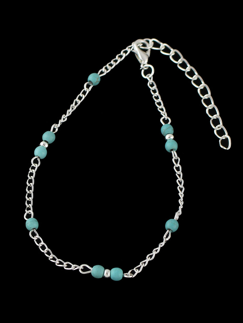 1 pc Barefoot Sandals Ankle Boho Chic Chain Turquoise Anklet Bracelets Jewellery
