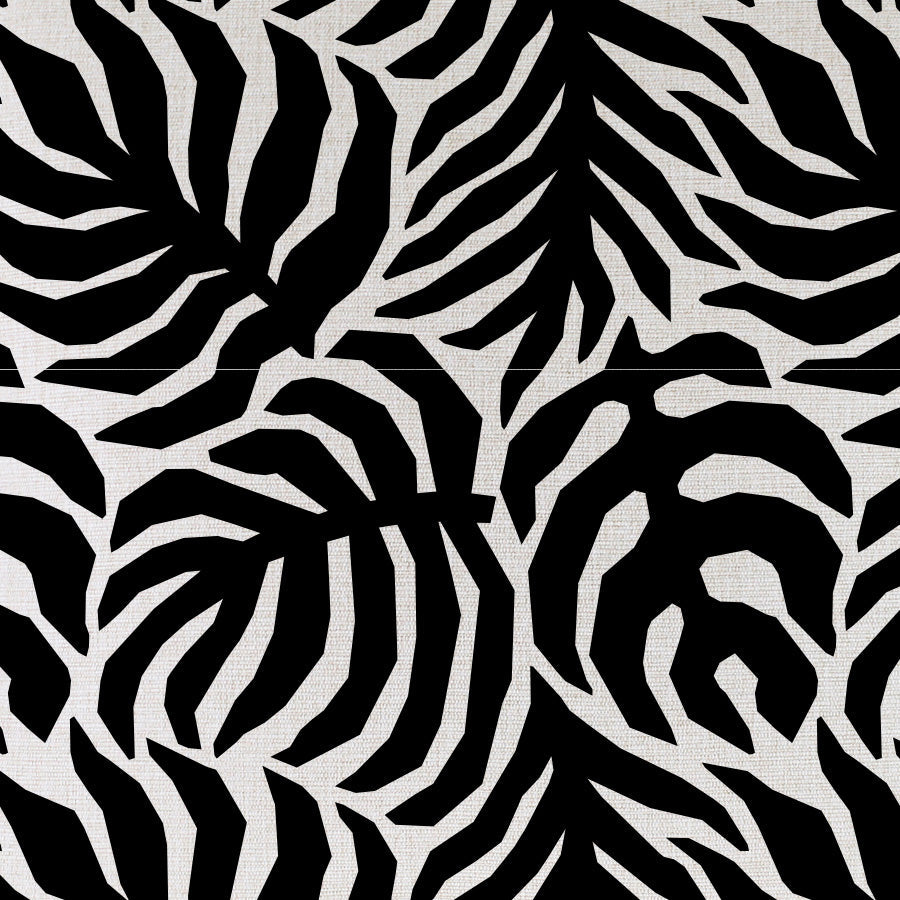 Cushion Cover-Coastal Fringe Black-Casa Palms Black-35cm x 50cm