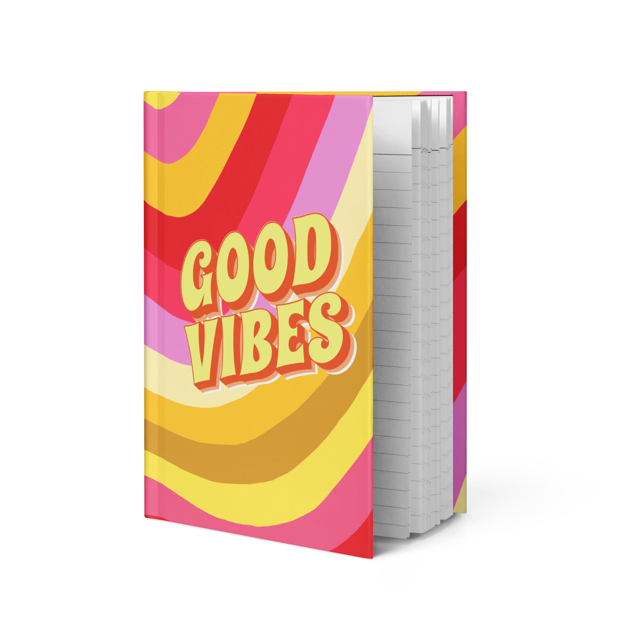 Printed notebook on a white backround.
